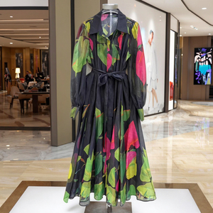 Luxury Dubai Abaya Boutique Arabic Turn-down Collar Long Sleeve Muslim Glory Kaftan <b>Dress</b> Verona Islamic Plain Dyed Natural - Product Image 2