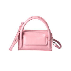 Bolso Tote de Cuero Rosa Liso a la Moda, Bolso de Mano Elegante para Mujer, Bolso de Hombro Moderno para Mujer, Bolso de Maquillaje para Chica - Product Image 1