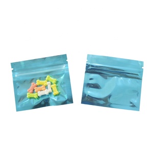 100 pezzi trasparente con chiusura a chiusura lampo sacchetti trasparenti con cerniera sacchetti di alluminio per la conservazione degli alimenti per tè cosmetico sacchetti di lamina stampati personalizzati - Product Image 5