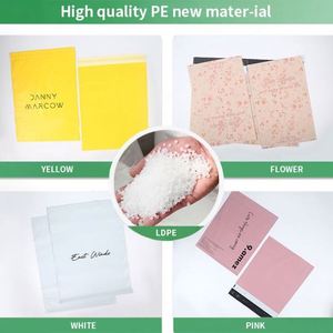 ถุงพลาสติกสีขาว PE สำหรับส่งไปรษณีย์ พิมพ์โลโก้สีดำ ทนทาน โพลีอย่างดี ปิดผนึกด้วยกาวอย่างแน่นหนา ซองจดหมายสำหรับส่งพัสดุ - Product Image 4
