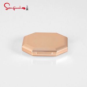 Estuche Octagonal Personalizado y Reciclable para Sombra de Ojos con Acabado Grabado, Tanque Interno Extraíble para Base de Maquillaje en Polvo, ABS+AS <span class=keywords><strong>Aluminio</strong></span> - Product Image 1
