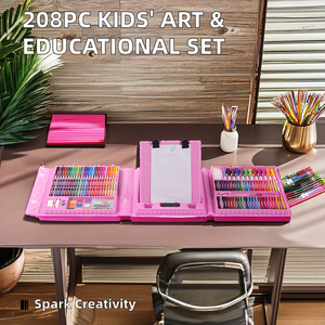 Ensemble <span class=keywords><strong>de</strong></span> papeterie mignon <span class=keywords><strong>de</strong></span> 208 pièces, <span class=keywords><strong>meilleur</strong></span> cadeau, super méga ensemble d'art pour enfants, éducatif - Product Image 5