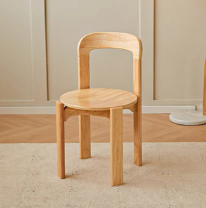 Chaise de salle à manger décontractée moderne avec dossier, luxe accessible pour la maison et les petits appartements, style scandinave, métal et cuir - Product Image 3