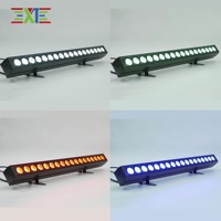 XJ Direktvertrieb 18*10W RGBW 4-in-1 Wandfluter 200W LED mit DMX512-Steuerung Aluminiumkonstruktion für Bühnen, Konzerte, Bars