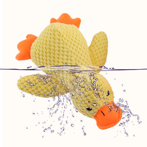 Gerçekçi Küçük Sarı Ördek Peluş Köpek Oyuncağı-Ses Çıkaran Dayanıklı Çiğnenebilir Diş Çıkarma Oyuncağı - Product Image 3