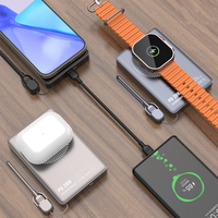 Meilleure vente 2025 Powerbank 3 en 1 15W Station de banque d'alimentation sans fil magnétique à charge rapide 10000 Mah pour téléphone écouteur montre