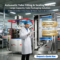 Machine de remplissage et de scellage automatique de tubes à grande vitesse 60 BPM CE pour crème cosmétique, dentifrice, gel, pommade, remplisseur de tubes laminés