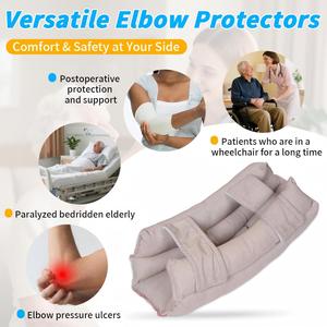 Customized Soft Fiber Elbow Protector for Elderly and Bedridden Patients Large Size Comfortable Support Pad Elbow Pads - Product Image 2