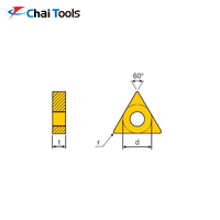 Outils de coupe Chai série TNMG CNC plaquette de tournage en carbure de tungstène plaquette triangulaire négative 60 ° pour la coupe de tour à métaux