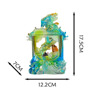 Handmade pha lê thủy tinh nghệ thuật <span class=keywords><strong>2025</strong></span> thiết kế mới chì liuli điêu khắc cho trang trí nội thất - Product Image 3