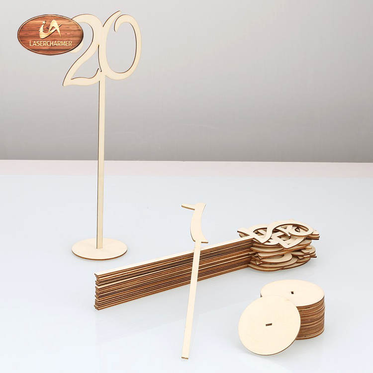 Креативные деревянные настольные цифры для дня рождения, свадебные настольные подставки