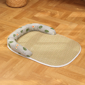 Alfombrilla de verano para cama de mascotas, nido de ratán inferior antideslizante y alfombrilla para dormir de hielo para perros y gatos, suministros para alfombrillas para perros - Product Image 4