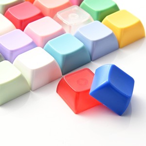 工厂塑料DIY LED发光键帽机械键盘钥匙扣指尖陀螺定制徽标按钮按压式减压器 - Product Image 3