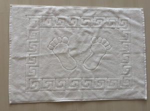 Tapis de bain de haute qualité, fabrication directe, vente en gros personnalisée, tapis de bain en coton doux, durable et antidérapant pour salle de bain - Product Image 1