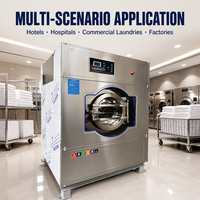Mesin Cuci Industri Otomatis Penuh Seri XGQ F 15kg Baja Tahan Karat 304 Uap untuk Hotel Rumah Sakit Laundry