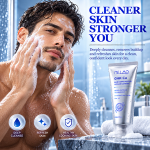 Limpiador facial de aminoácidos ODM con cápsulas de GHK-Cu, hidratante, espuma no abrasiva, limpiador con péptidos de cobre para hombres - Product Image 3
