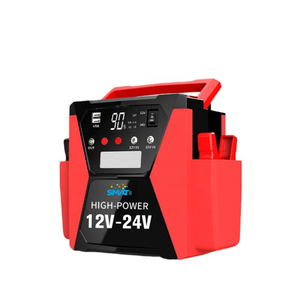 Heavy Duty 12V/24V Motorcycle/Car/Truck Jump Starter Power Bank 4000A Peak Current <strong>Booster</strong> with Spark Proof &amp; LED Light - Product Image 1