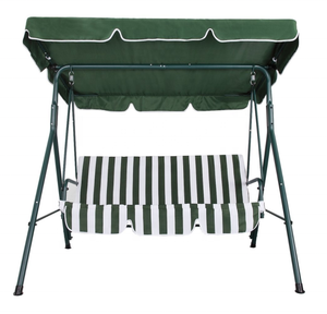 Uplion Outdoor Metall 3-Sitzer Schwingstuhl Garten-Schwingstuhl mit Vordach - Product Image 1