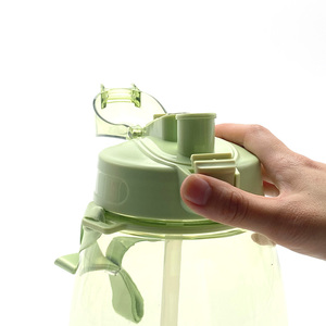Botella de Agua Tritan de 1200 ml para Senderismo al Aire Libre, Libre de BPA, a Prueba de Fugas, con Pajita, Unisex, Apta para Agua Hirviendo - Product Image 6