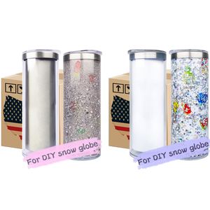 Vaso Térmico de Acero Inoxidable de 20oz para Sublimación, con Diseño DIY de Tablero de Historias, Antiderrames, con Tapa, Tipo Globo de Nieve - Product Image 1