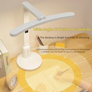 New Modern Luxury Multifunctional Dimmable Reading Usb Cordless Rechargeable Led <b>Table</b> with Clock Date Display High CRI 98 - Product Image 2