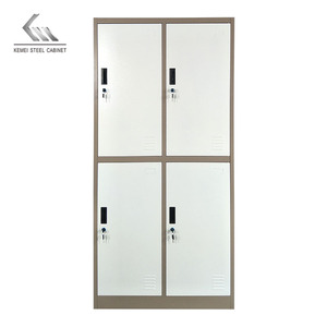 Casiers d'employé à 4 portes pour le personnel de bureau Armoire en acier Casier de rangement en métal pour le commerce - Product Image 5
