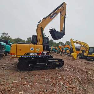 Excavatrice sur chenilles Sany SY135C d'occasion, faible consommation de carburant, entretien facile, économique, 135c - Product Image 2