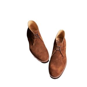 Wholesale Men's Plus Size Handmade Desert <b>Boots</b> Low-Top Business -Inspired Lace-Up Square <b>Spring</b>/Summer Lightweight - Product Image 5