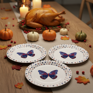 <span class=keywords><strong>Assiettes</strong></span> <span class=keywords><strong>en</strong></span> papier jetables - Écologiques et robustes pour les pique-niques et les fêtes - Product Image 1