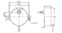 BringSmart TYC-50 110V 220V Micro moteur à courant alternatif à faible vitesse et à faible bruit 50Hz 60Hz moteur synchrone à aimant Permanent moteur à bas régime