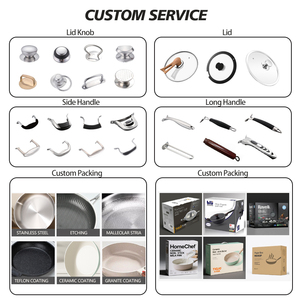 Bán buôn 24/28/32cm Hàn Quốc nhà bếp phẳng sâu chảo không dính <span class=keywords><strong>Fry</strong></span> <span class=keywords><strong>Pan</strong></span> gốm tráng không dính Frying chảo với nắp - Product Image 5