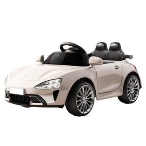 Детский электрический автомобиль-каталка из АБС-пластика, четырехколесный, для улицы, с автономным управлением, пультом ДУ, музыкой, светом, двойным сиденьем - Product Image 3