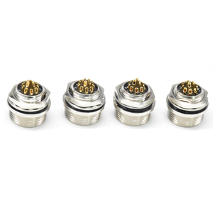 Conector Impermeable Serie HLS de 12 Pines, Macho y Hembra, Montaje en Panel, HL10A-10ZPH-12P HLS-2-12P, Contactos de Soldadura Chapados en Oro - Product Image 4