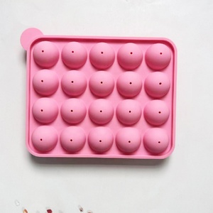 <span class=keywords><strong>Moule</strong></span> à sucette rond 20 trous <span class=keywords><strong>Moule</strong></span> à gâteau en <span class=keywords><strong>silicone</strong></span> pour chocolat et bonbons Outil de fabrication de sucette <span class=keywords><strong>Moule</strong></span> à gâteau - Product Image 2