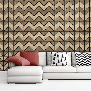 Panel Acústico de Pared de Alta Durabilidad, Insonorizante, con Acabado de Madera HDF MDF, Paneles Decorativos 3D Resistentes a las Manchas para Hoteles - Product Image 1