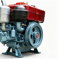 Moteur diesel monocylindre refroidi par eau 22HP ZS1115 S1115 pour bateau de pêche, propulsion marine