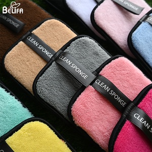 Tampons démaquillants carrés en microfibre de <span class=keywords><strong>bambou</strong></span> réutilisables personnalisés de haute qualité avec logo pour le nettoyage du visage - Product Image 3