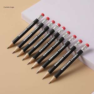 Lápices de Madera HB Promocionales con Borrador - Regalos de Regreso a Clases / Graduación con Logotipo Personalizado - Product Image 1