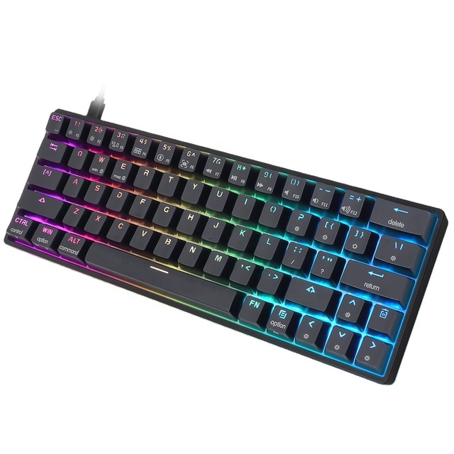 Customized 60% Mechaincail Keyboard Win&Mac Gateron Pro Switch RGB Backlist PBT Keycap GK63 for Skyloong EPOMAKER