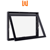 Fenêtres d'intérieur résidentielles personnalisées d'auvent suspendues en aluminium fenêtre à battant en verre trempé insonorisé d'impact
