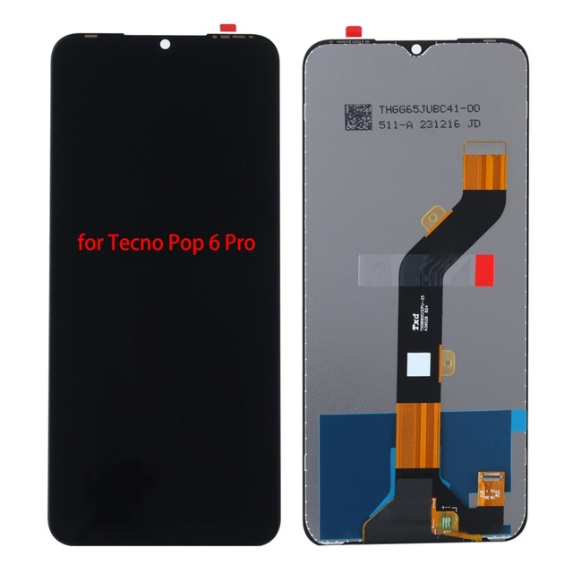 Wholesale Fully Tested 6.6 Inch OLED Display Touch Digitizer Screen Replacement For Tecno Pop 6 Pro BE8 Screen Spare Parts