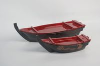 Équipement de restaurant japonais Plateau de service Décoration Bateau à sushi en plastique