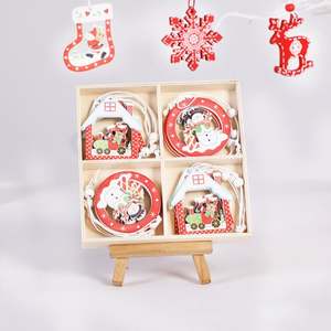 ACASA ARTO 2022 Árbol de Navidad Colgante Adornos de Papá Noel Juego de 12 Piezas con Impresión UV para Decoraciones de Regalo de Navidad - Product Image 6