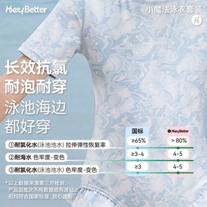 Maillot de bain magique HeyBetter pour enfants, manches courtes, protection solaire UPF50+, une pièce, pour garçons et filles - Product Image 2