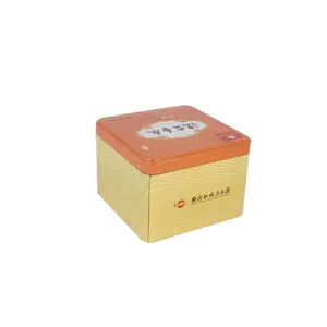 Tin Metal Box Square Custom Printed Tin Box Packaging Tea Metal Boxes