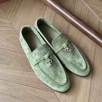 Klassische Herren-Loafer im italienischen Stil aus echtem Leder, bequeme Anzugschuhe für den täglichen Geschäftsgebrauch, luxuriöser italienischer Stil für Herren, Original