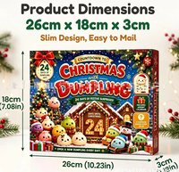 Calendrier de l'Avent Squishy de Noël 2026 : Amusez-vous à presser les petits pains moelleux et souple