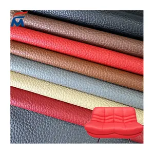 2024 Popular High Quality Knitted Backing Faux Synthetic PVC Imitation Artificial Synthetic Leather For Car Sofa Upholstery