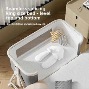 Lit Cododo Pliable Multifonctionnel Portable pour Bébés de 0 à 3 Ans, Lit d'Appoint pour Nouveau-nés, Lit Grand Format à Raccorder – Vente Flash - Product Image 2