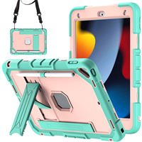 Étui robuste antichoc avec support, porte-crayon et dragonne pour tablette iPad 7e, 8e et 9e génération 10,2 pouces – Vente en gros